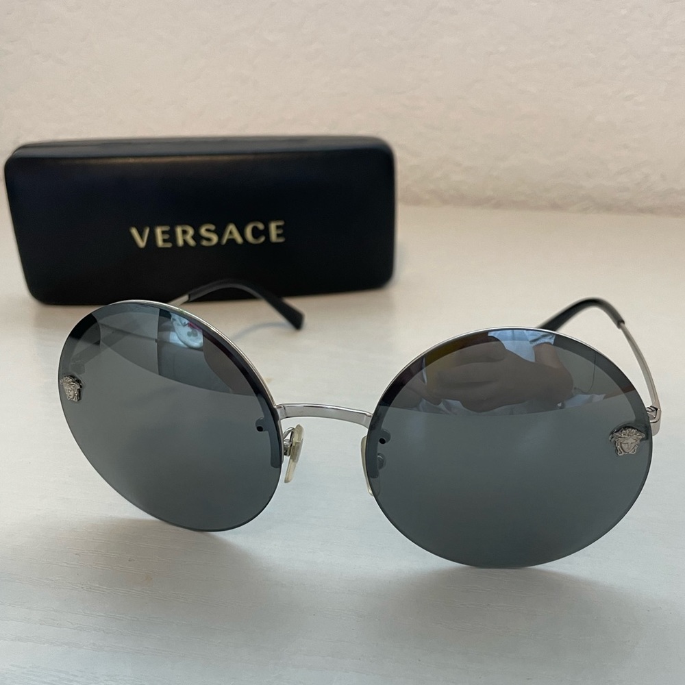 Silver Versace sunglasses